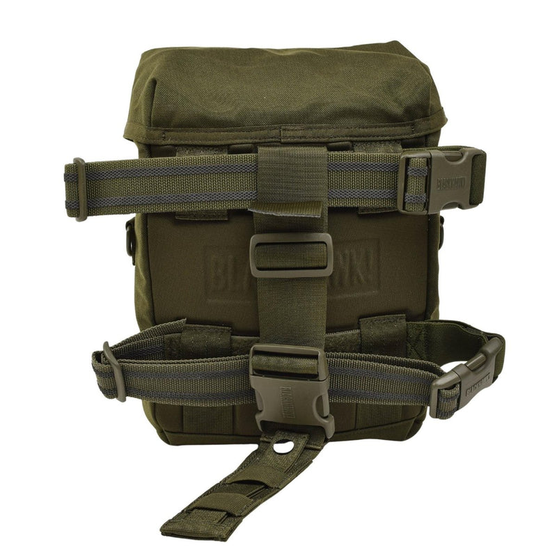Original British Military drop down leg pouch olive army adjustable straps nylon - GoMilitar
