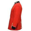 Original brittisk militär formell jacka gyllene knappar utan epauletter Röd