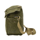 Original British Military M44 gasmask lightweight green canvas filter storage bag full set