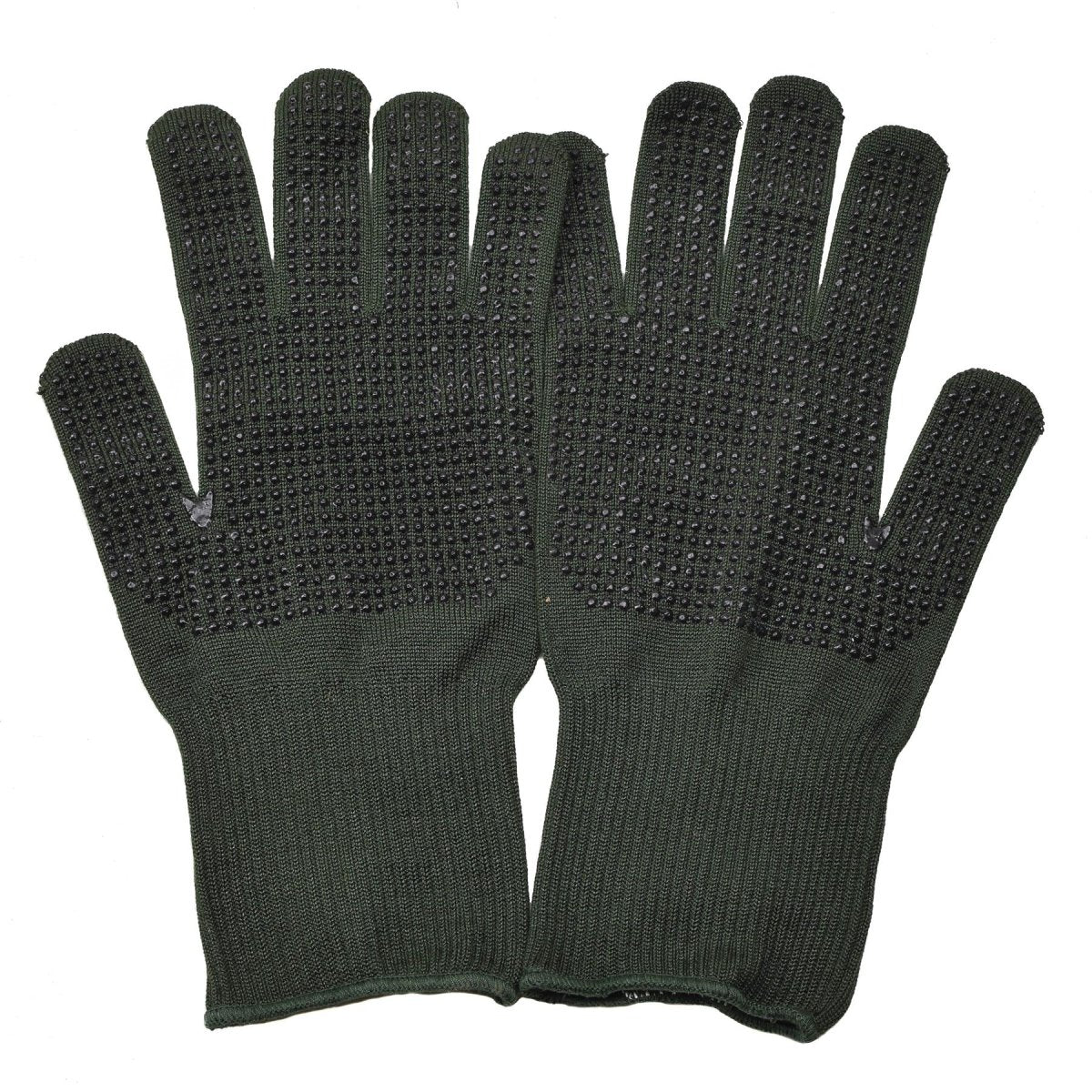 Original British Military Gloves Anti Slip Palms Nomex Aramid Fiber Green New New New