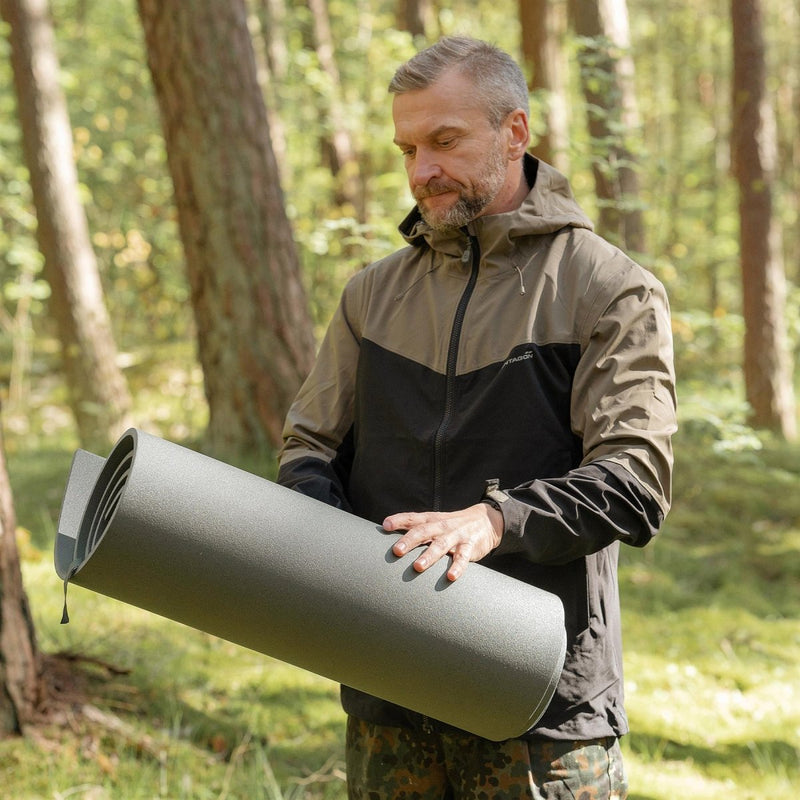 Original British Military Grey Sleeping Pad Bekväm kompakt lättvikt Ny