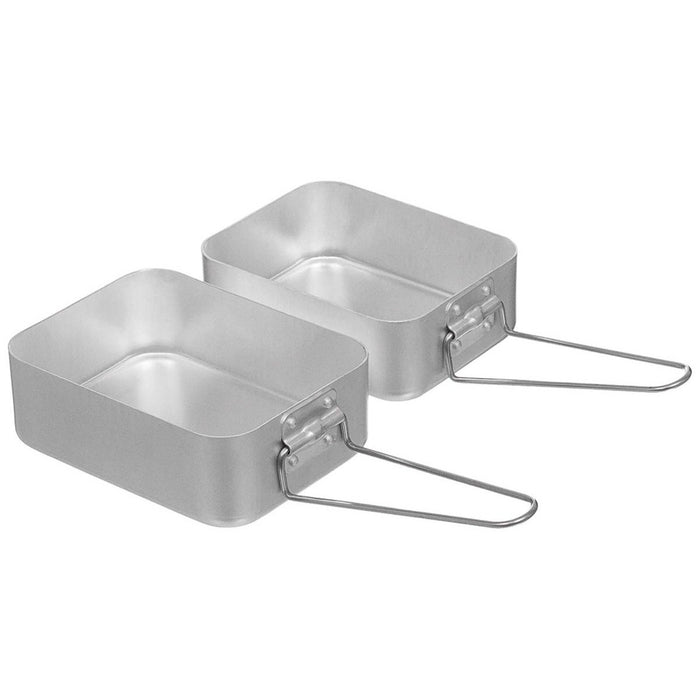 Original British Military Kitchen Mess Kit Aluminium Utomhusmatlagningsset Grå - GoMilitar