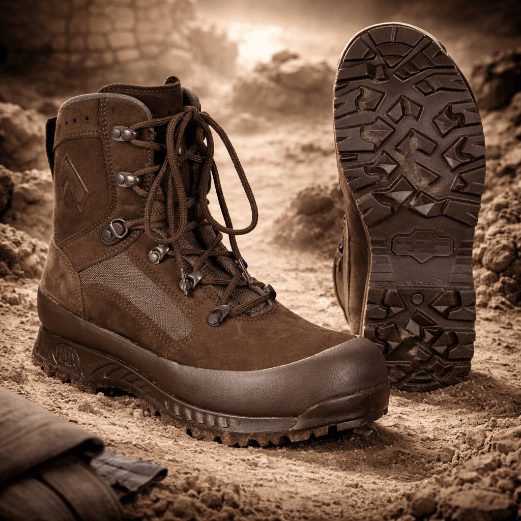 Original British Military Lady Tactical Boots Haix GoreTex Membrane Brown