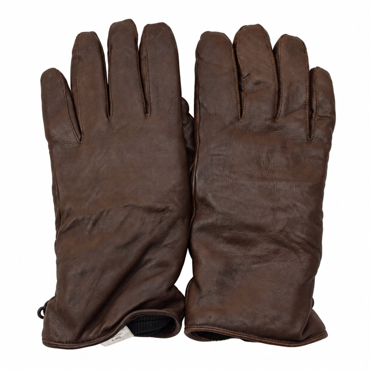 Original brittiska militära läderhandskar MK II Combat Foder Brun