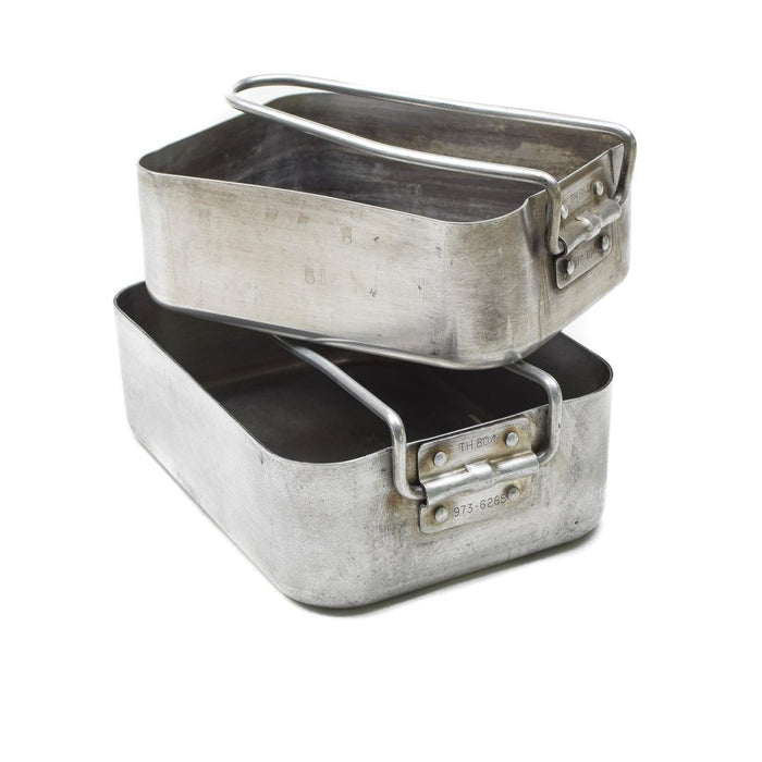 Original brittisk militär röra burkar aluminium vandring tallrik camping utomhus panna - GoMilitar