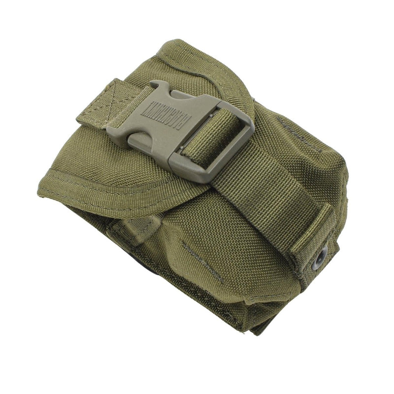 Original British Military single grenade pouch Molle tactical bag field Olive - GoMilitar