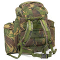 Original British Military Tactical Rackpack Woodland Camo 90 liter sidofickor