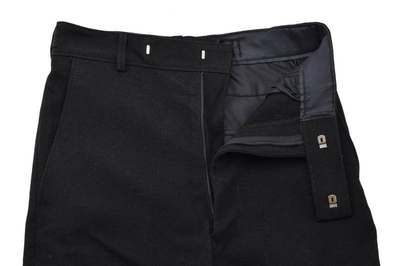Original British Military Uniform Pants Dress Royale Navy Class 2 Black Wool New