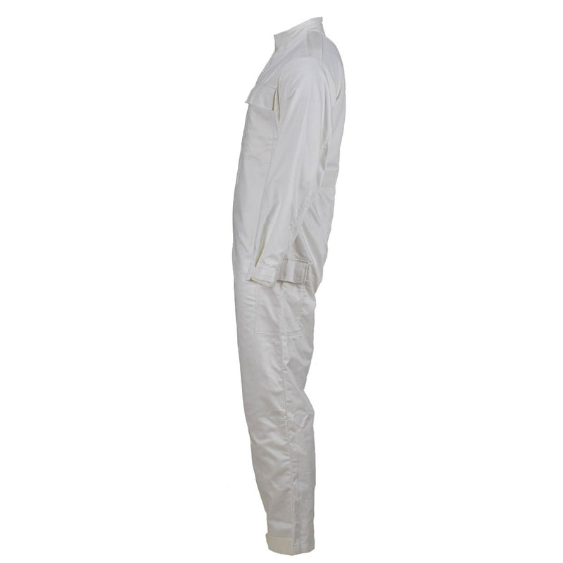 Original British Military white coveralls jumpsuit lightweight roomy fit NEW - GoMilitar