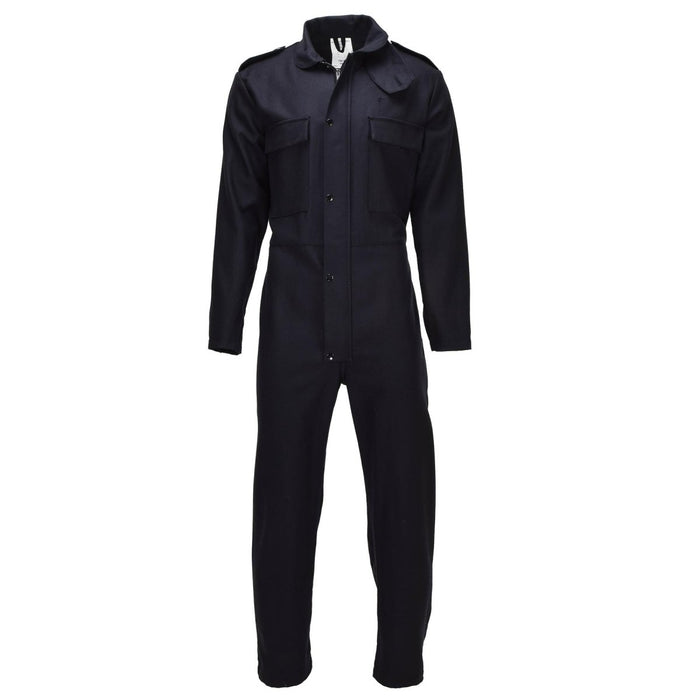 Original brittisk militär ulloveraller Front Zip Button Stängning Svart - GoMilitar