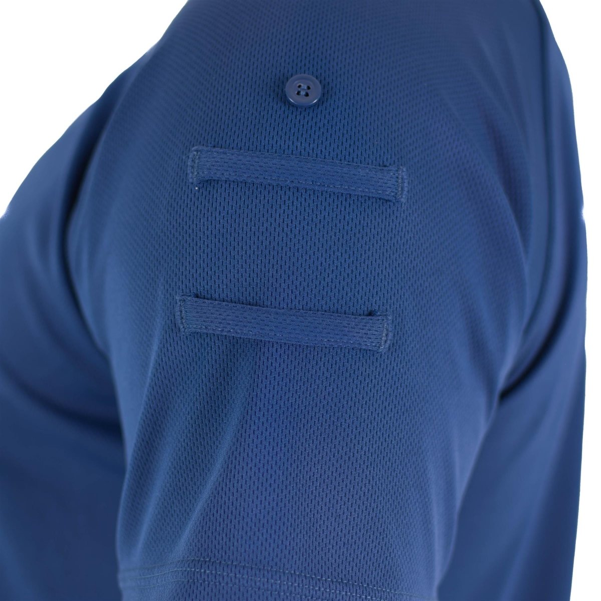 Original British Police T-shirt Blue Breattable Material Front Zip Guard Shirt