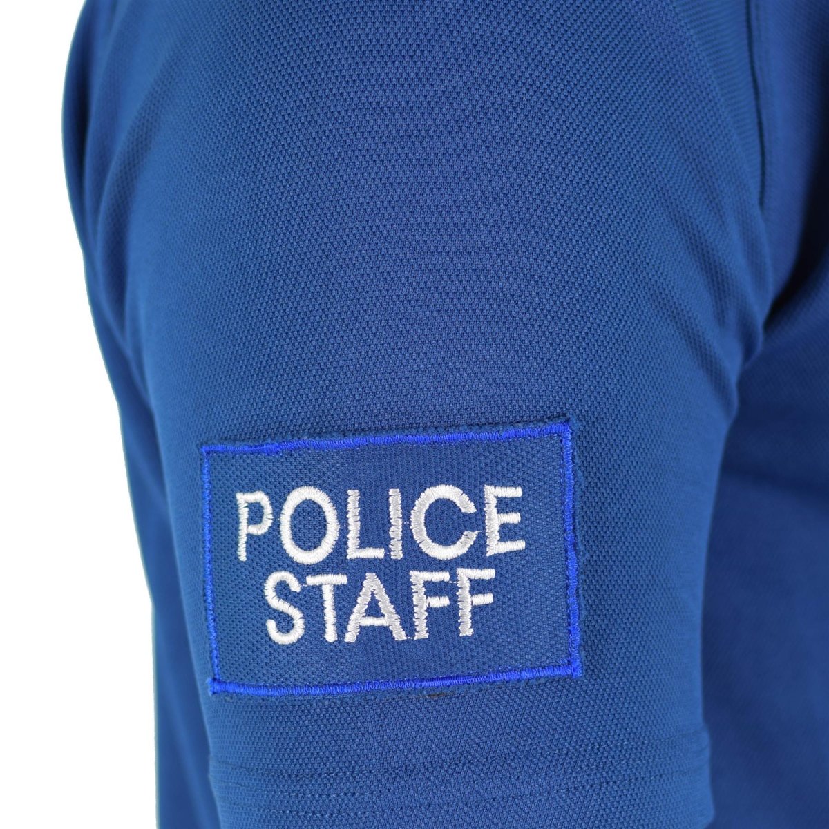 Original British Police T-shirt Blue Breattable Material Front Zip Guard Shirt