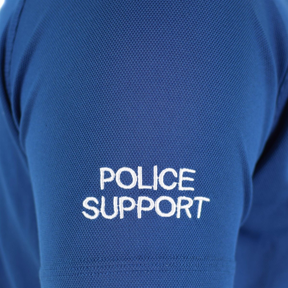 Original British Police T-shirt Blue Breattable Material Front Zip Guard Shirt
