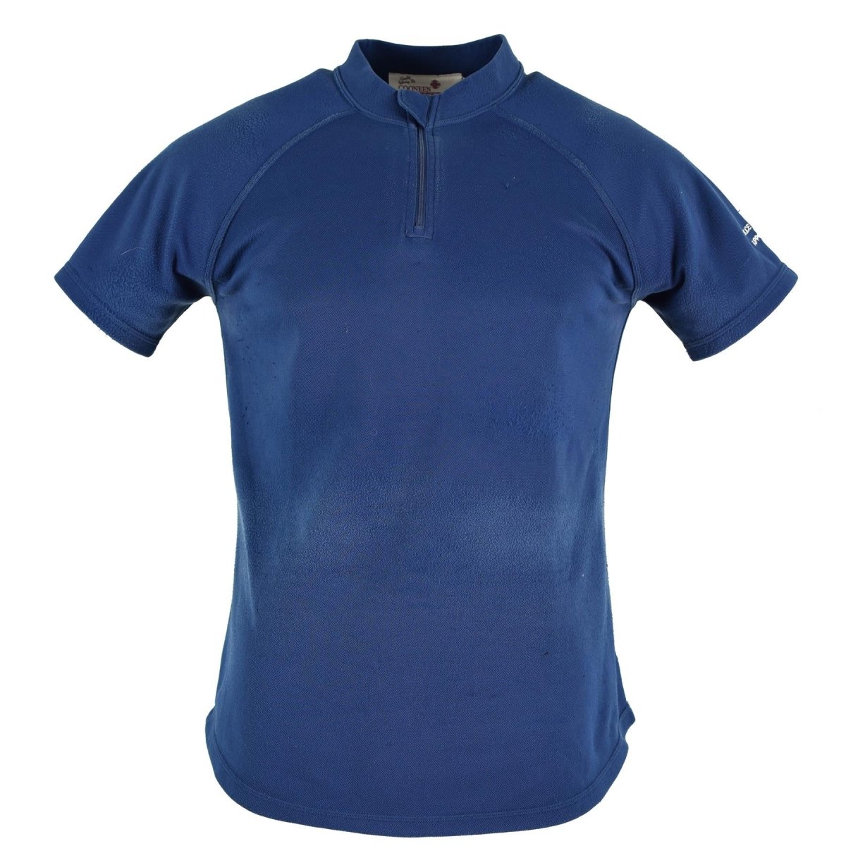 Original British Police T-shirt Blue Breattable Material Front Zip Guard Shirt