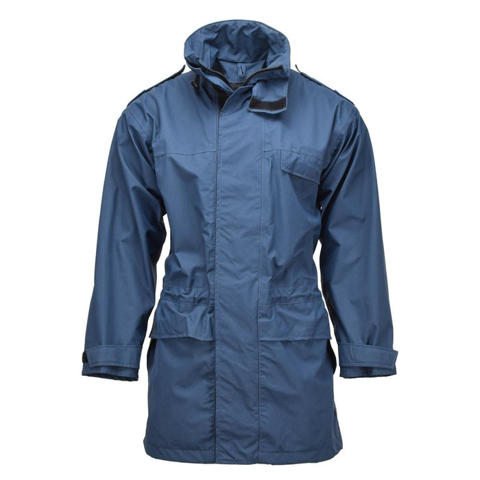 Original brittiska Royal Air Forces regnjacka goretex RAF våtväderrock blå - GoMilitar