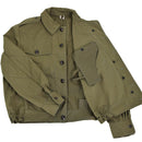 Original Bulgarian army field troops canvas ike jacket OD military surplus issue - GoMilitar
