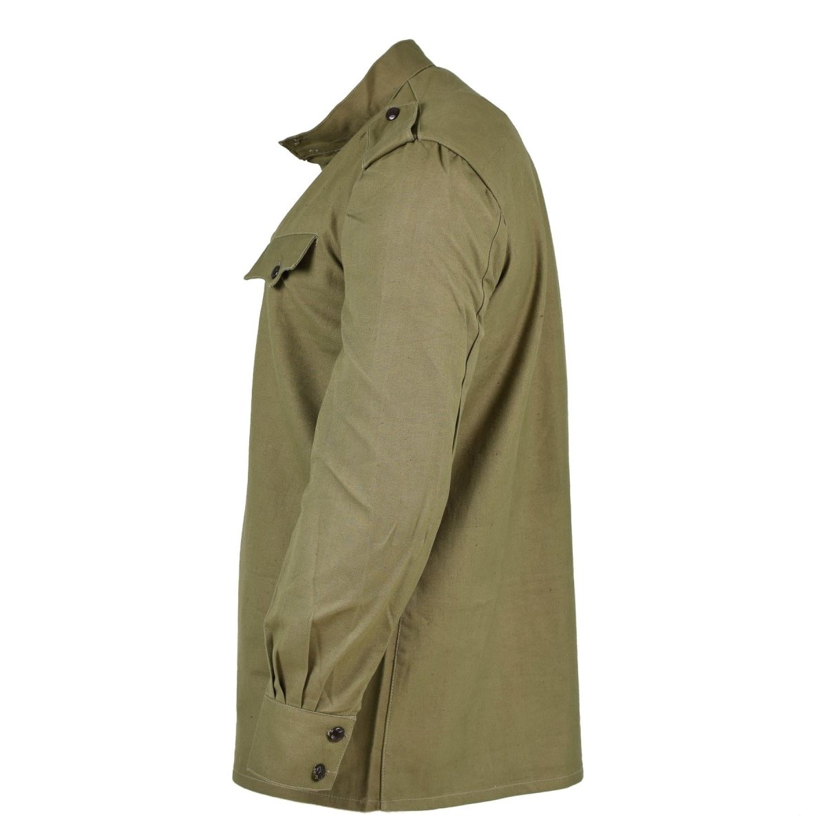Original Bulgarian Army Olive Khaki Shirt Jacket Combat Military Long Sleeve