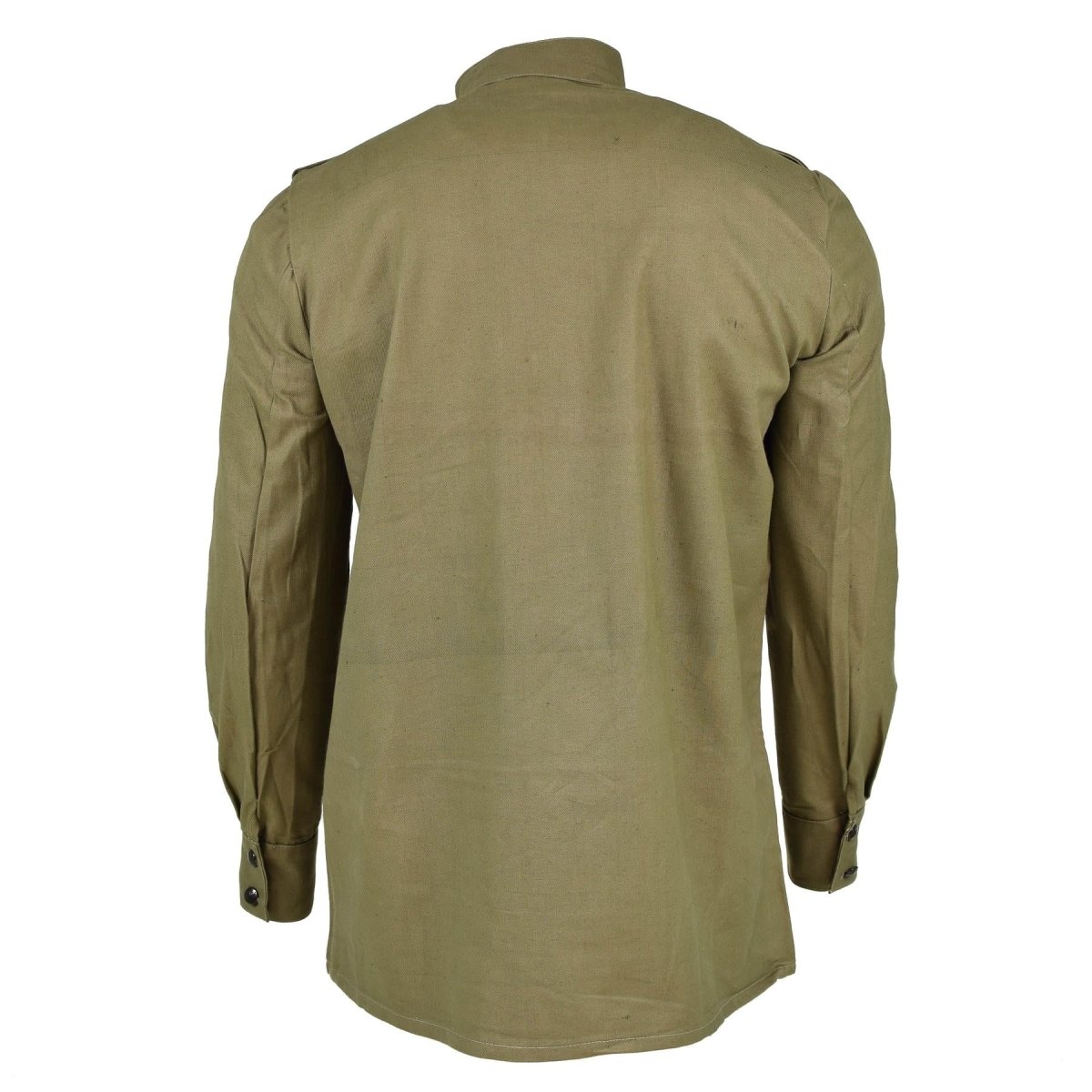 Original Bulgarian Army Olive Khaki Shirt Jacket Combat Military Long Sleeve