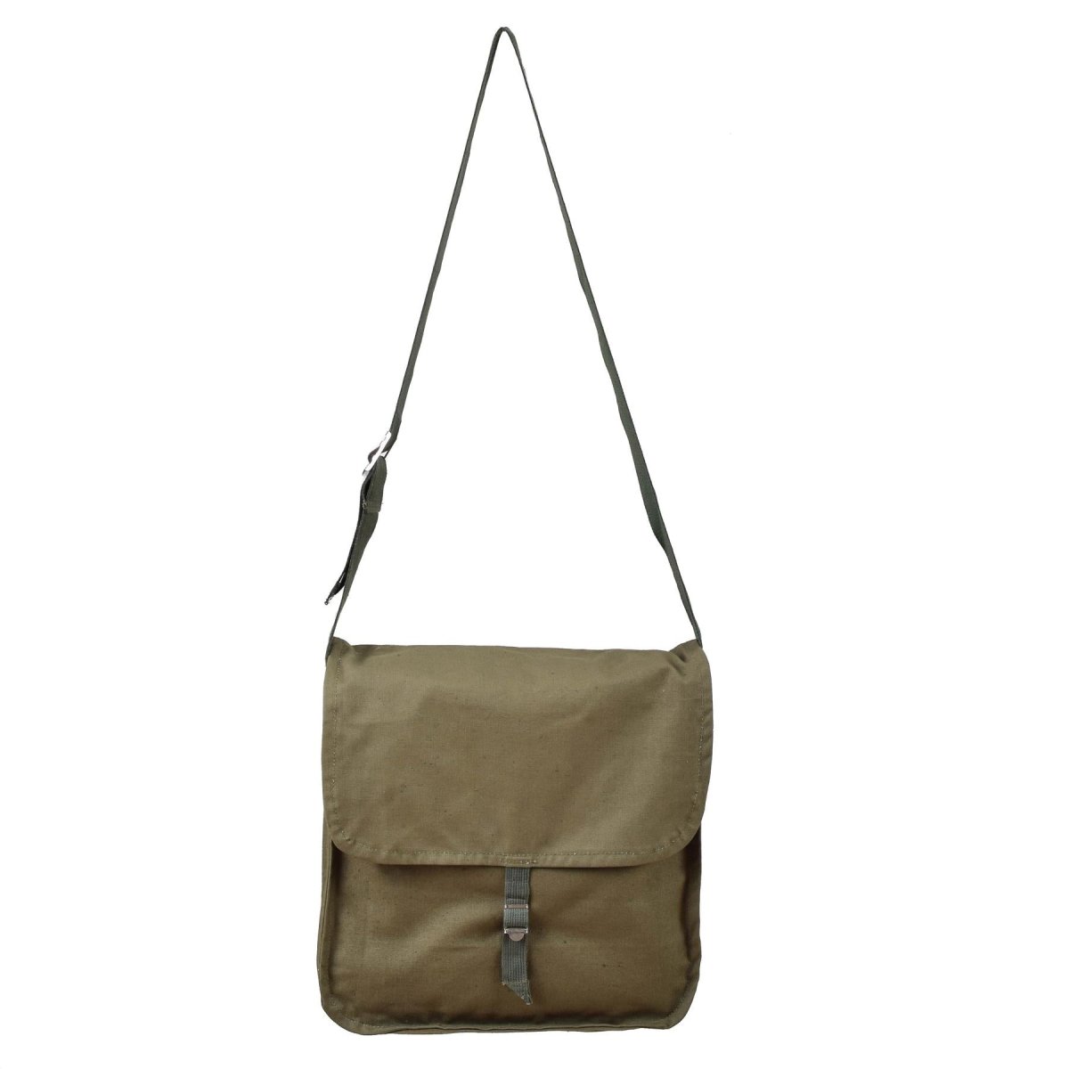 Original Bulgarian Army Olive Shoulder Bag Justerbar rem utomhusresor Ny