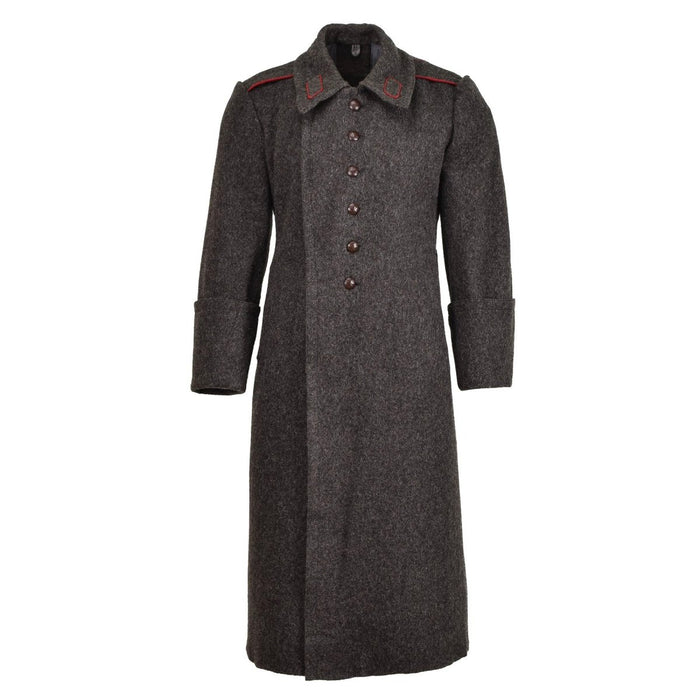 Original Bulgarian Military ull lång överrock vintage vinterkappa formell Grå - GoMilitar