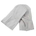 Original Bundeswehr Military Mittens 2 Finger Tummen Separat Läder Vit
