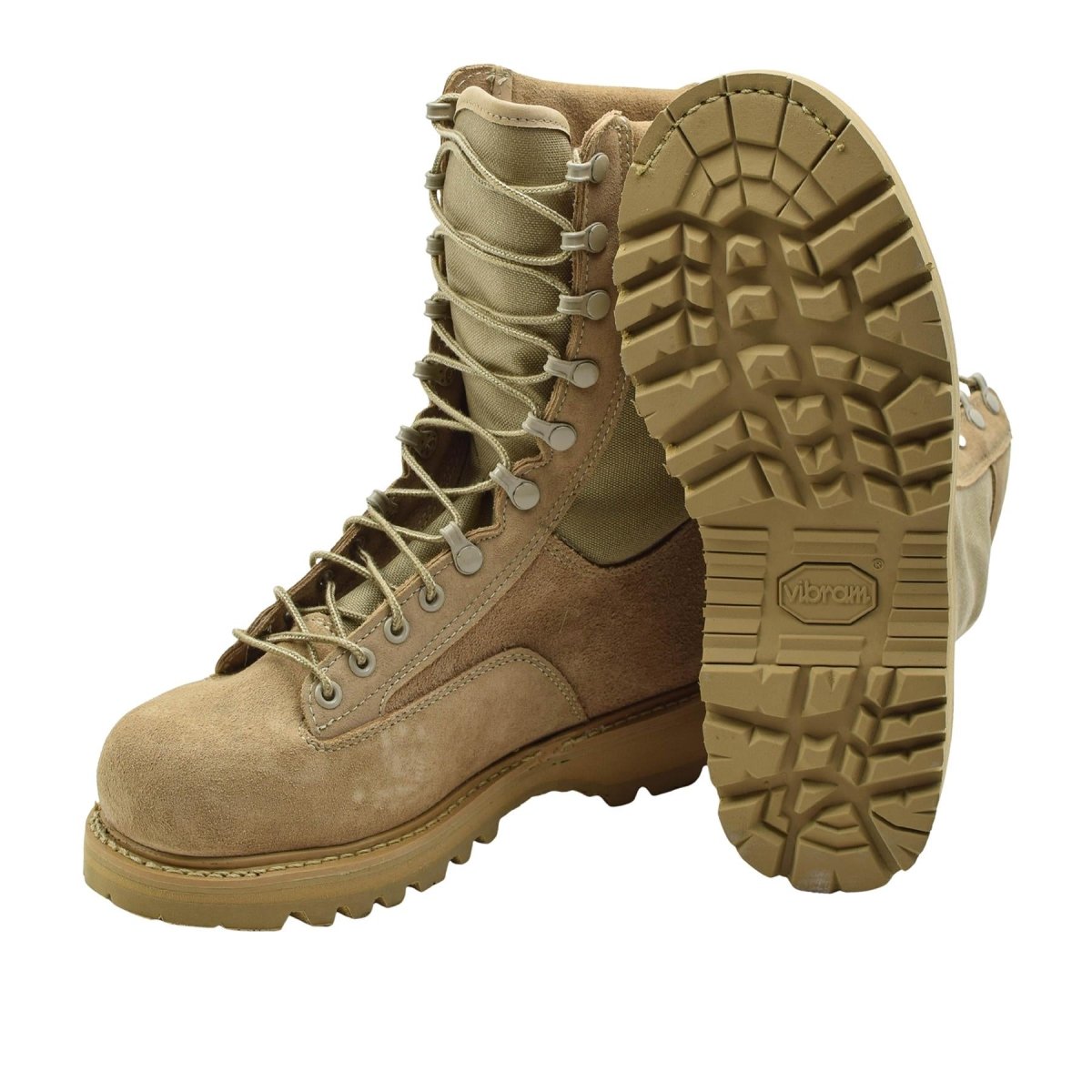 Original kanadensiska armén STC Combat Boots Mocka Läder Military Surplus Brown