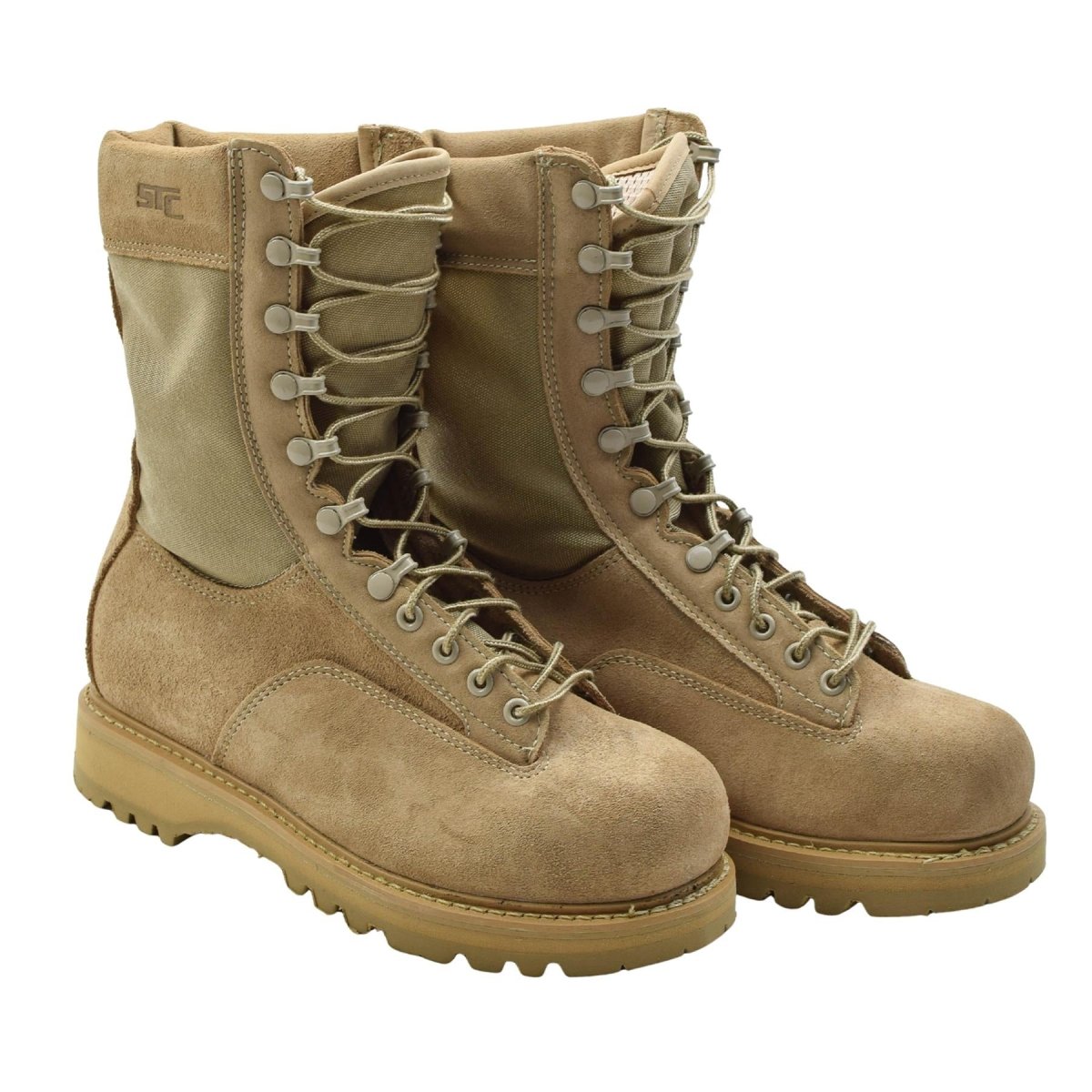 Original kanadensiska armén STC Combat Boots Mocka Läder Military Surplus Brown