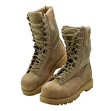 Original kanadensiska armén STC Combat Boots Mocka Läder Military Surplus Brown