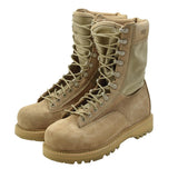 Original kanadensiska armén STC Combat Boots Mocka Läder Military Surplus Brown
