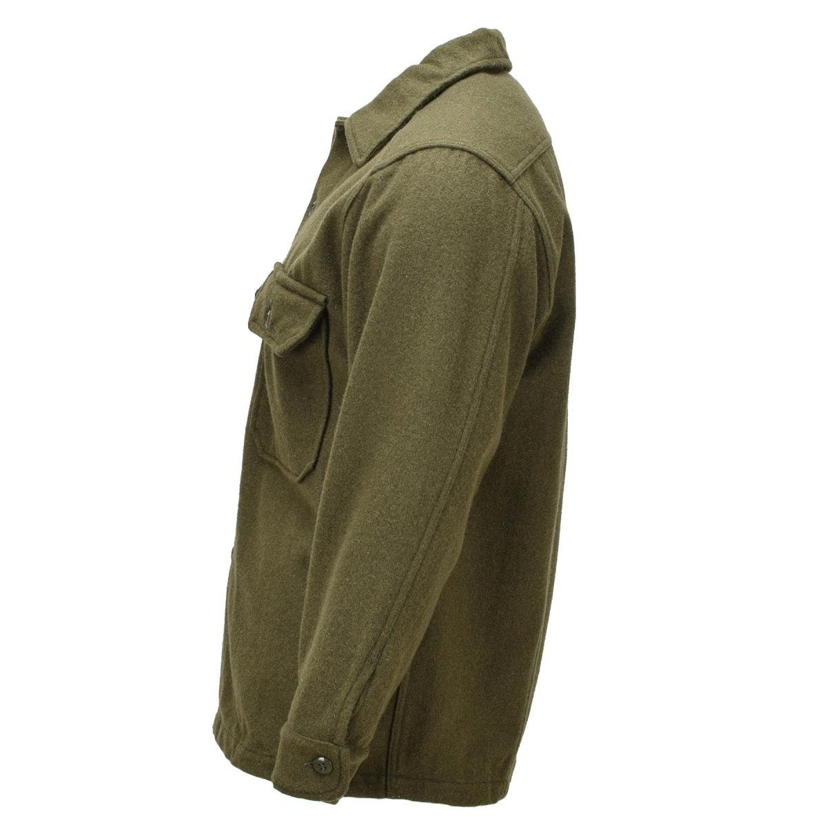 Original kanadensisk armé ullfältjacka Vintage Military Surplus Olive