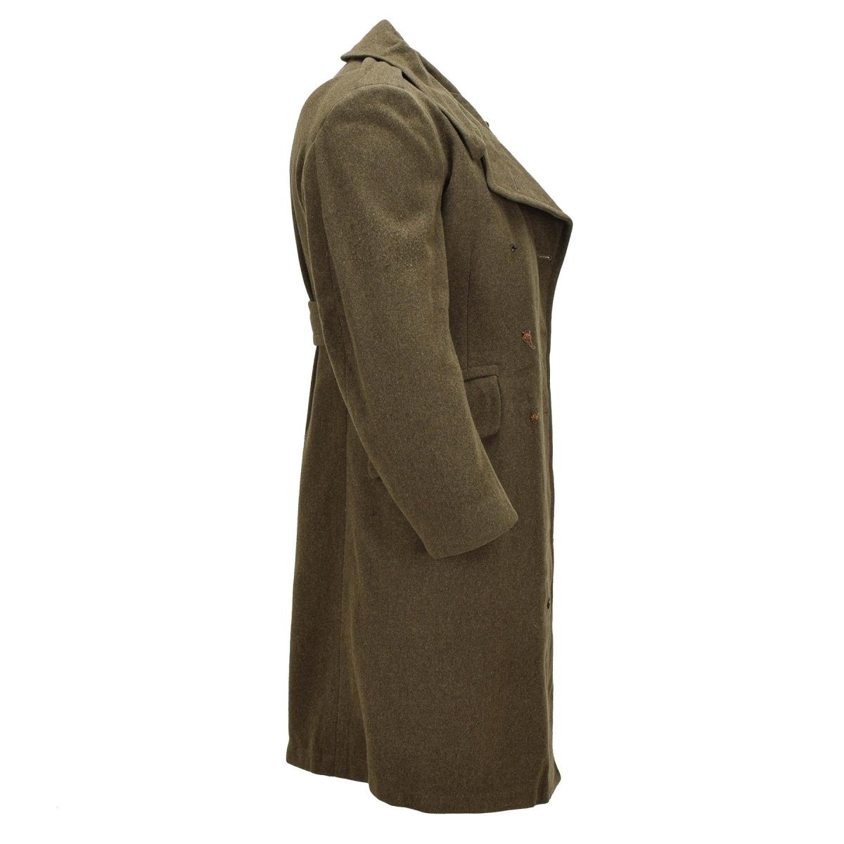 Original kanadensisk armé ullöverrock Military Surplus Vintage Olivgrön