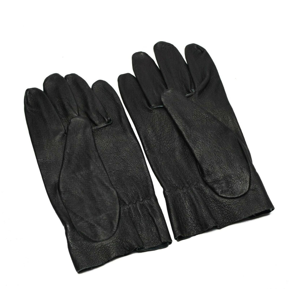Original tjeckiska arméstridsläderhandskar. Äkta svart läder nytt