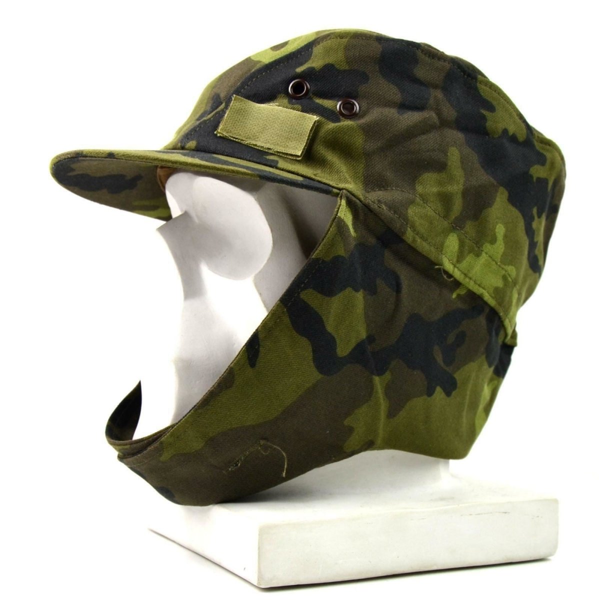 Original tjeckiska arméns militära mössa M 95 Camo CZ Field Combat Hat Woodland Ny