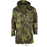 Original tjeckisk armé militär strid CZ 95 Camo Field Jacka Parka huva
