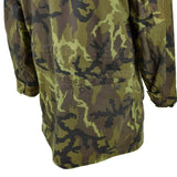 Original tjeckisk armé militär strid CZ 95 Camo Field Jacka Parka huva