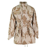 Original tjeckisk armé parka vindtät jacka bdu öken camo militäröverskott nytt