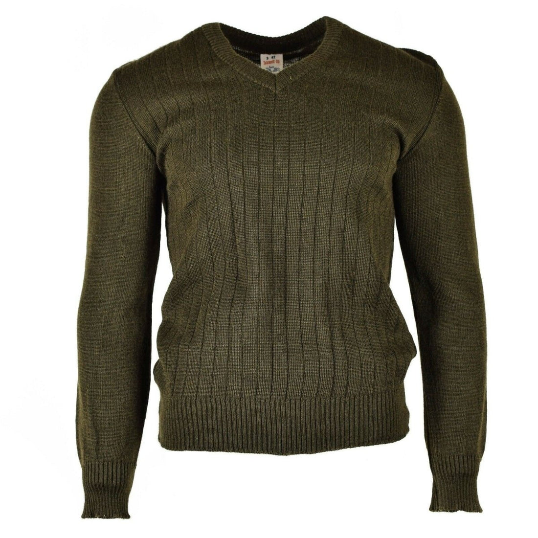 Original tjeckisk armé Pullover M85 V-ringad tröja brun ny