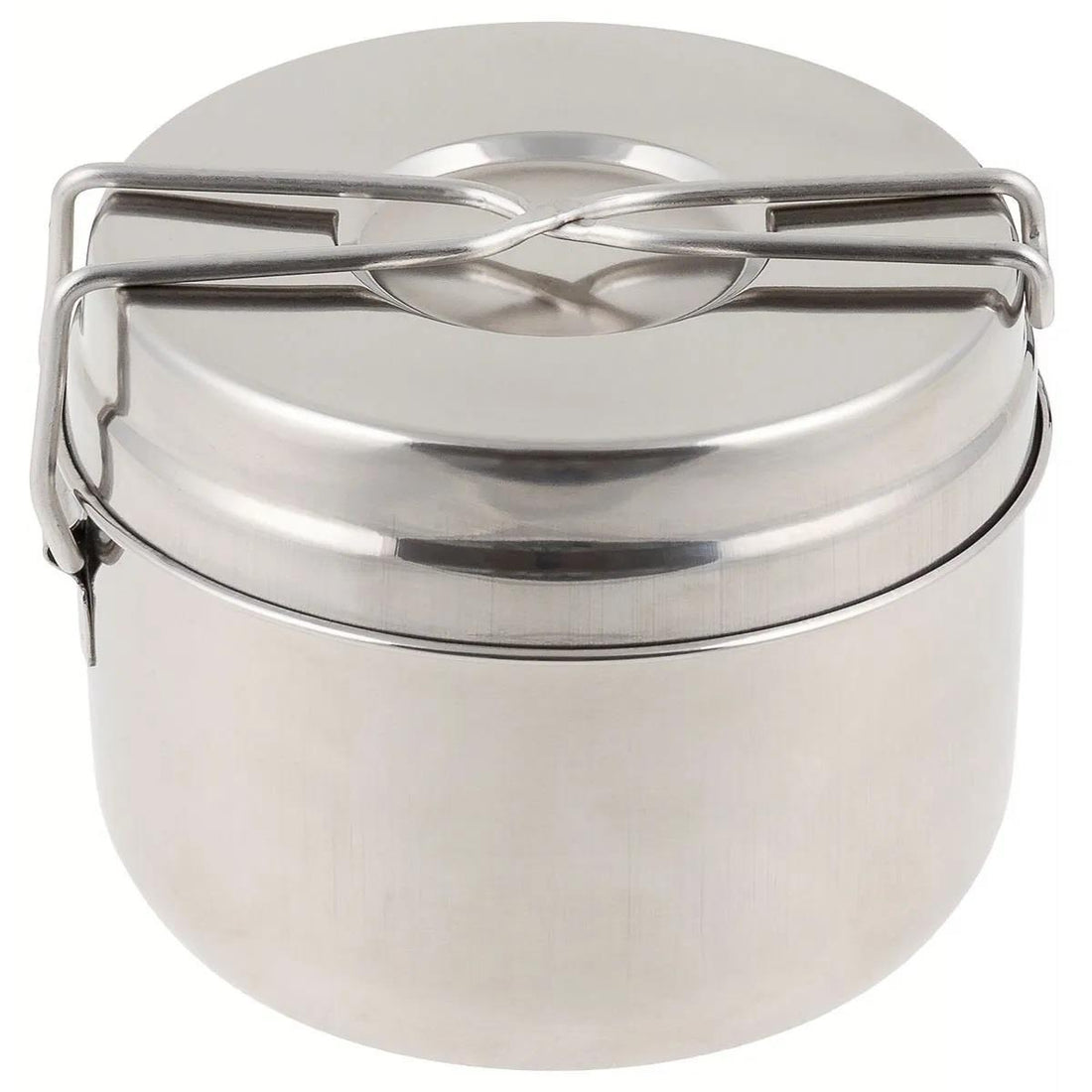 Original tjeckisk armé rostfritt stål mess tenn set camping utomhus matlagning panna