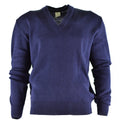 Original tjeckisk armétröja jumper blå ull v-ringning militäröverskott nytt