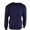 Original tjeckisk armétröja jumper blå ull v-ringning militäröverskott nytt