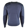 Original tjeckisk armétröja jumper m97 blå ull v-ringning militäröverskott nytt