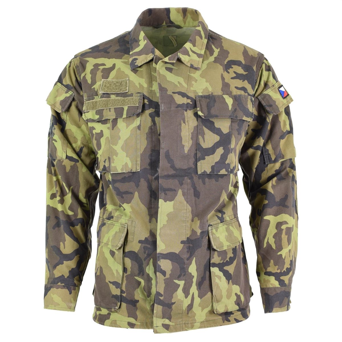 Original tjeckiska armé trupper fältjacka blad camo mönster parka militäröverskott