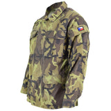 Original tjeckiska armé trupper fältjacka blad camo mönster parka militäröverskott
