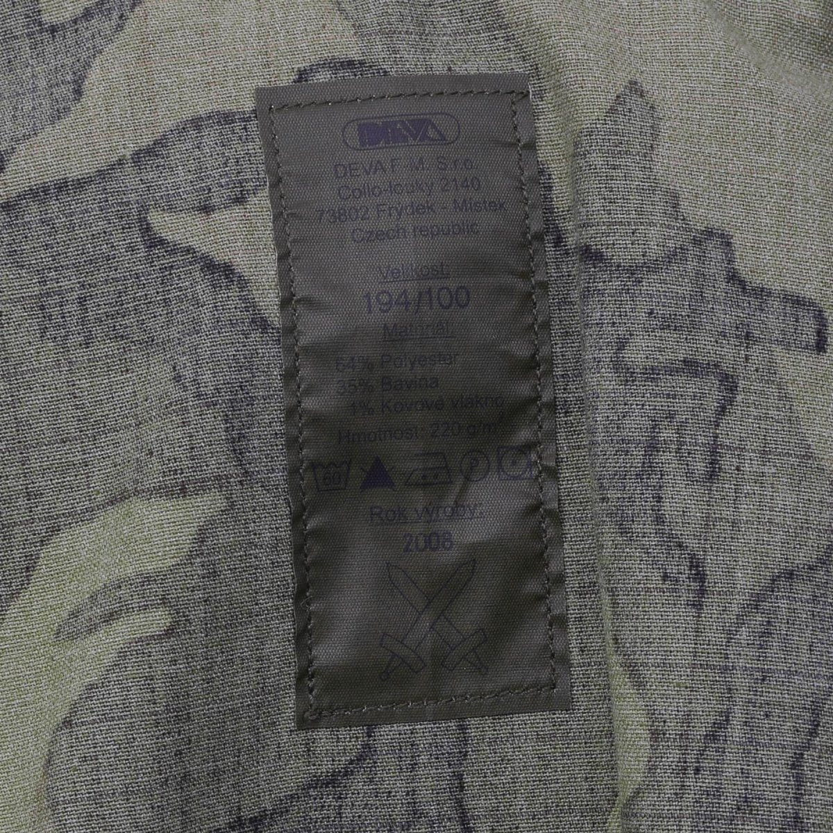 Original Czech Military Combat Field Jacka Polycotton VZ95 Camouflage