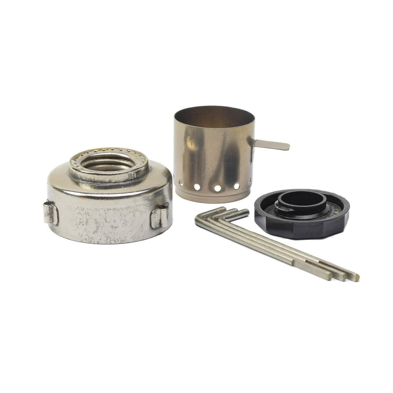 Original Czech military vintage compact liquid fuel burner stove parts for outdoor cooking set