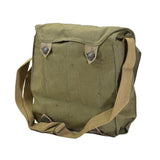 Original tjeckisk militär gasmask axelväska grön canvas vintage överskott nytt