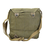 Original tjeckisk militär gasmask axelväska grön canvas vintage överskott nytt