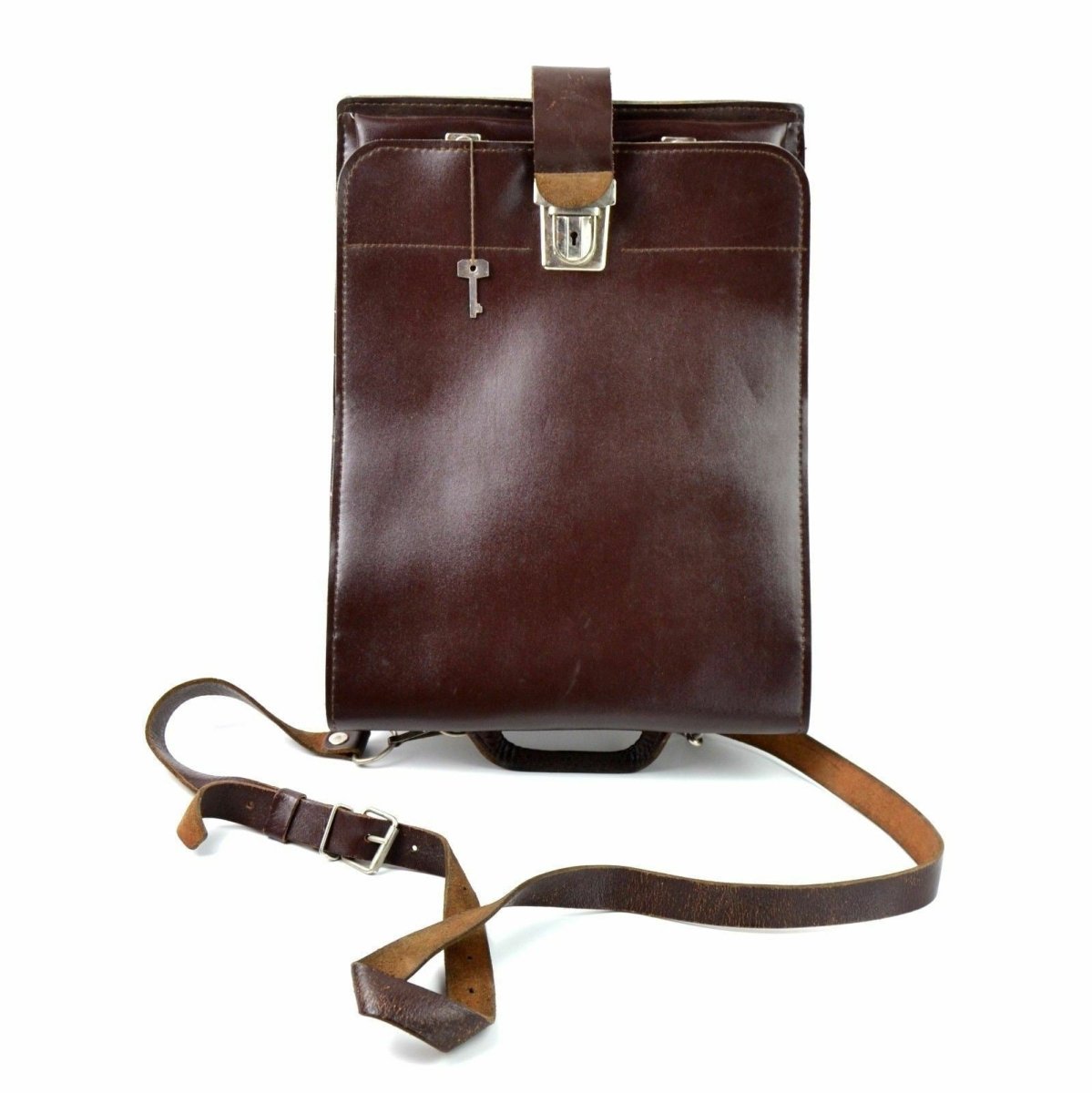 Original tjeckisk militär axelväska Karta Case Document Case Brown Brown