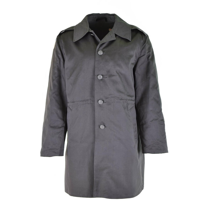 Vintage Original Danish Army Combat Coat M71 i tjock bomull, kraftig med knappstängning och axelepauletter.
