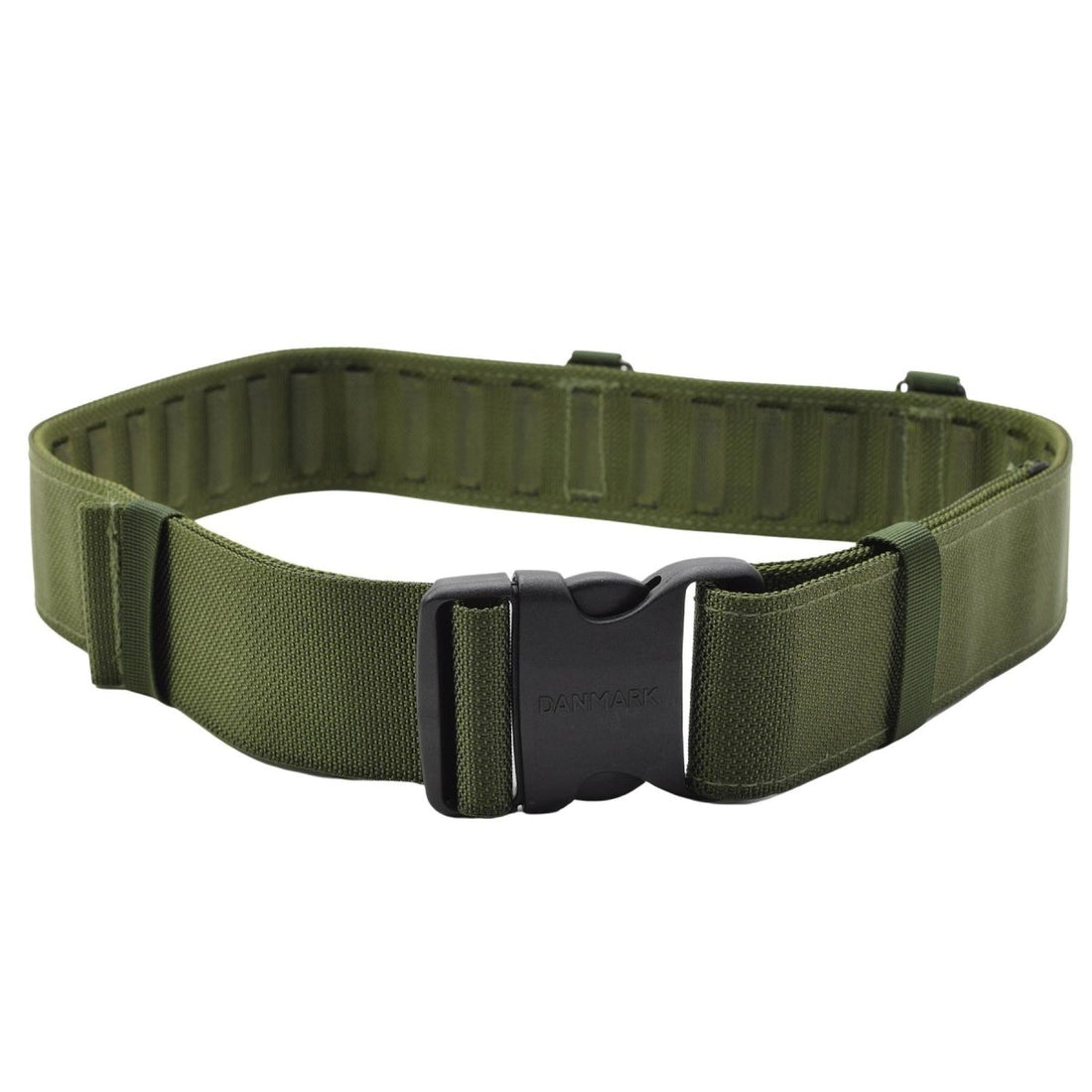 Original Danish Army Tactical Belt Olive justerbar fält Webbing Combat NYTT